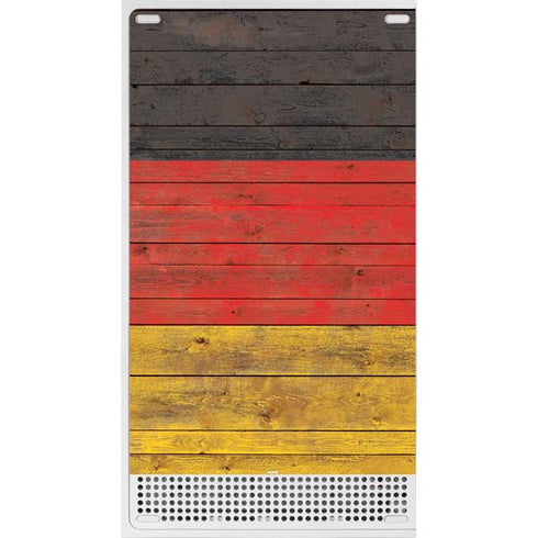 German Flag Dark Wood Xbox Series S Bundle Skin