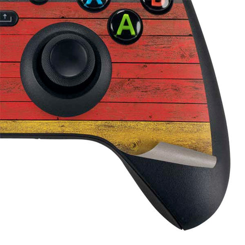 German Flag Dark Wood Xbox Series X Bundle Skin
