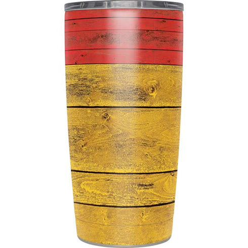 German Flag Dark Wood Yeti 20oz Tumbler Skin