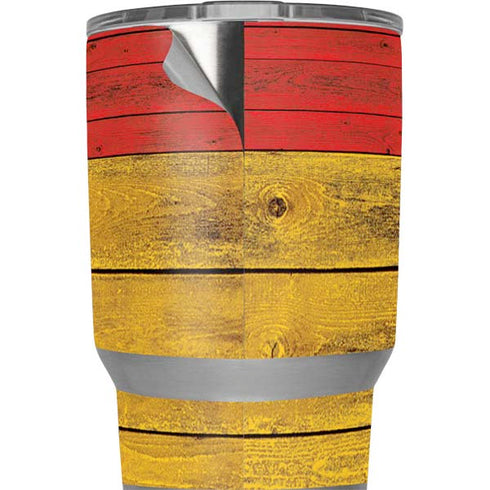 German Flag Dark Wood Yeti 20oz Tumbler Skin