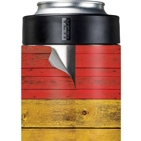 German Flag Dark Wood Yeti Colster Can Insulator Skin