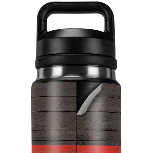 German Flag Dark Wood YETI Rambler 26oz Bottle Skin