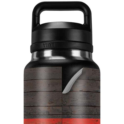 German Flag Dark Wood YETI Rambler 36oz Bottle Skin