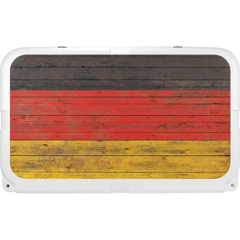 German Flag Dark Wood YETI Tundra 45 Hard Cooler Skin