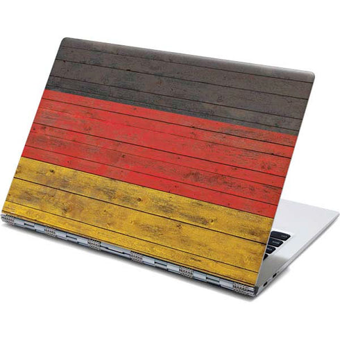 German Flag Dark Wood Yoga 910 2-in-1 14in Touch-Screen Skin