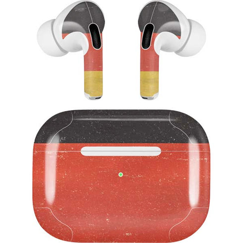 German Flag Distressed AirPods Pro 2nd Gen Skin