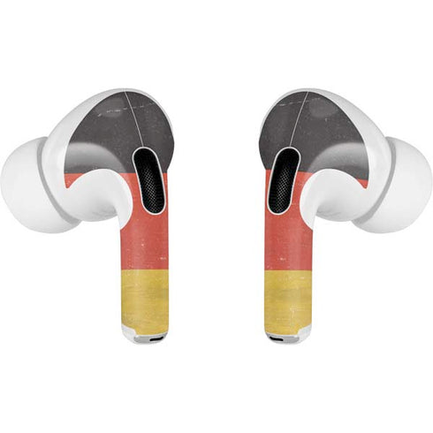 German Flag Distressed AirPods Pro 2nd Gen Skin