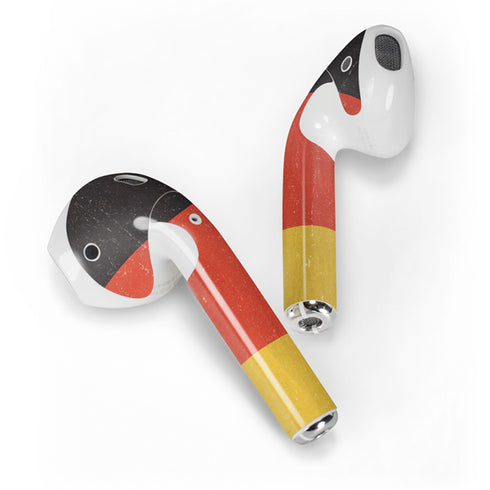 German Flag Distressed Apple AirPods 2 Skin