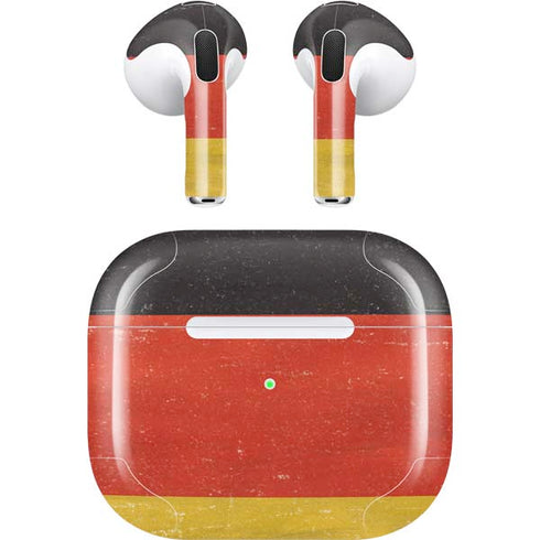 German Flag Distressed Apple AirPods (3rd Gen 2021) Skin