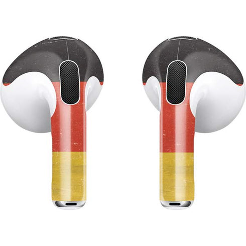 German Flag Distressed Apple AirPods (3rd Gen 2021) Skin