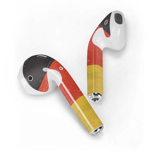 German Flag Distressed Apple AirPods Skin