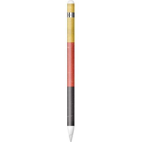 German Flag Distressed Apple Pencil (1st Gen, 2017) Skin