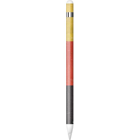German Flag Distressed Apple Pencil (1st Gen, 2017) Skin