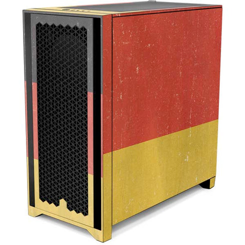 German Flag Distressed Corsair 4000D Tempered Glass Mid-Tower ATX Case Skin