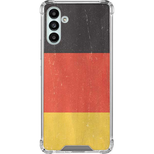 German Flag Distressed Galaxy A13 5G Clear Case