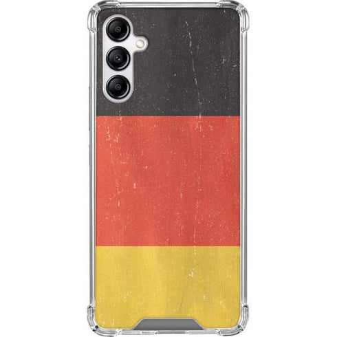 German Flag Distressed Galaxy A14 5G Clear Case