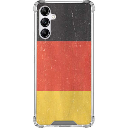 German Flag Distressed Galaxy A15 5G Clear Case