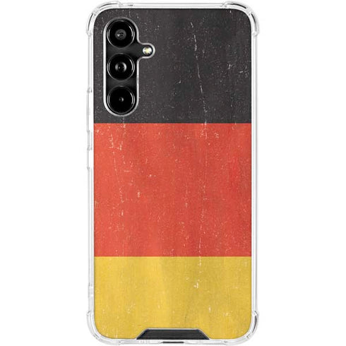 German Flag Distressed Galaxy A54 5G Clear Case