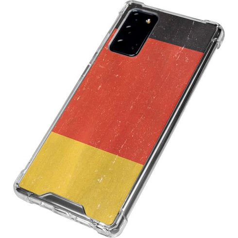 German Flag Distressed Galaxy Note20 5G Clear Case