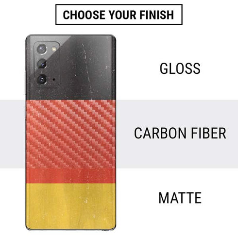 German Flag Distressed Galaxy Note20 5G Skin