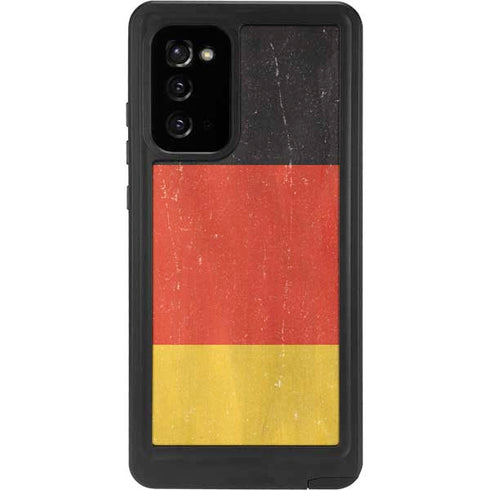 German Flag Distressed Galaxy Note20 5G Waterproof Case