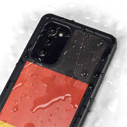 German Flag Distressed Galaxy Note20 5G Waterproof Case