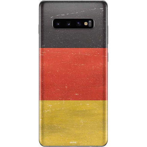 German Flag Distressed Galaxy S10 Plus Skin