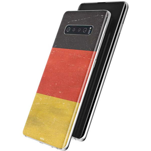 German Flag Distressed Galaxy S10 Plus Skin