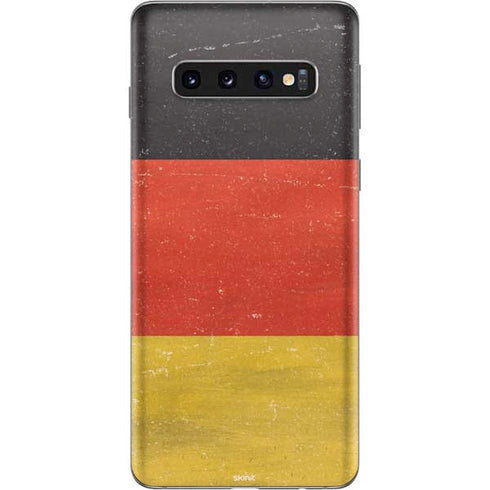 German Flag Distressed Galaxy S10 Skin