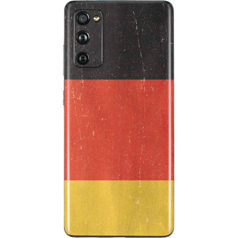 German Flag Distressed Galaxy S20 Fan Edition Skin
