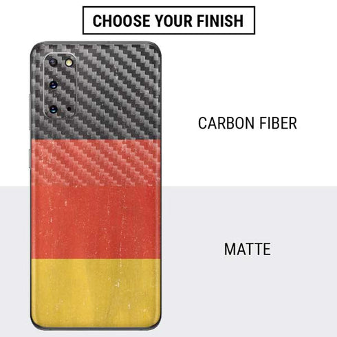 German Flag Distressed Galaxy S20 Skin
