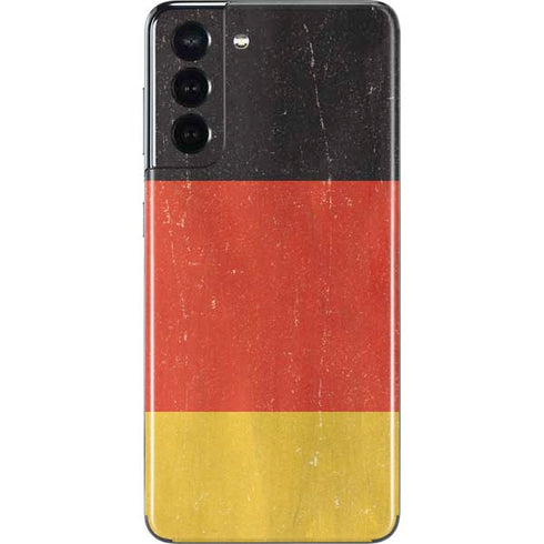German Flag Distressed Galaxy S21 5G Skin