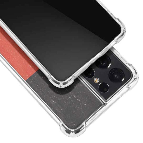 German Flag Distressed Galaxy S21 Ultra 5G Clear Case