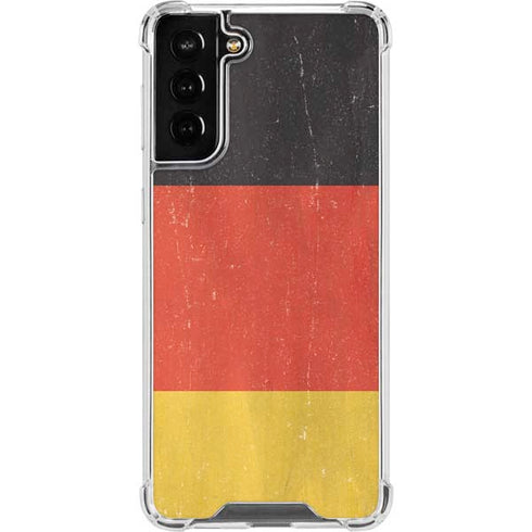 German Flag Distressed Galaxy S22 Plus Clear Case