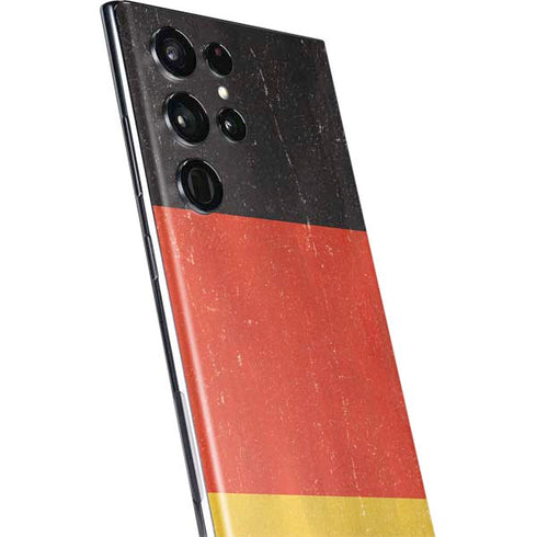 German Flag Distressed Galaxy S22 Ultra Skin