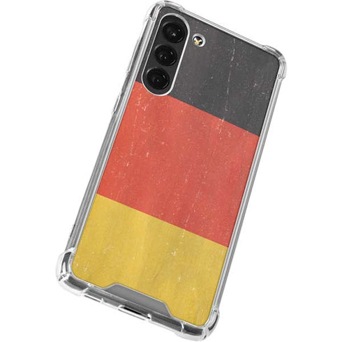 German Flag Distressed Galaxy S23 Plus Clear Case