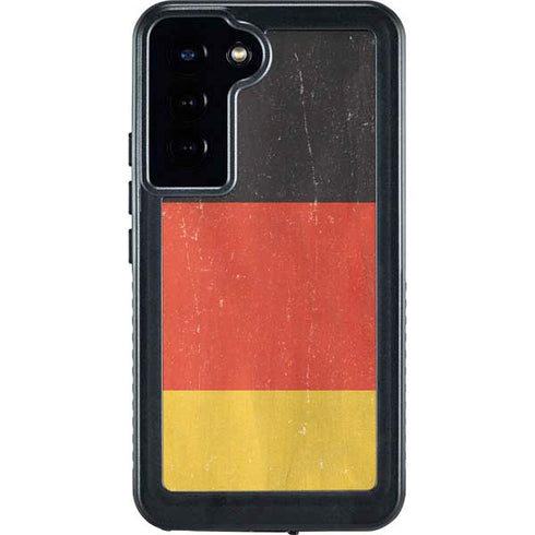 German Flag Distressed Galaxy S23 Plus Waterproof Case