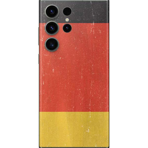 German Flag Distressed Galaxy S23 Ultra Skin