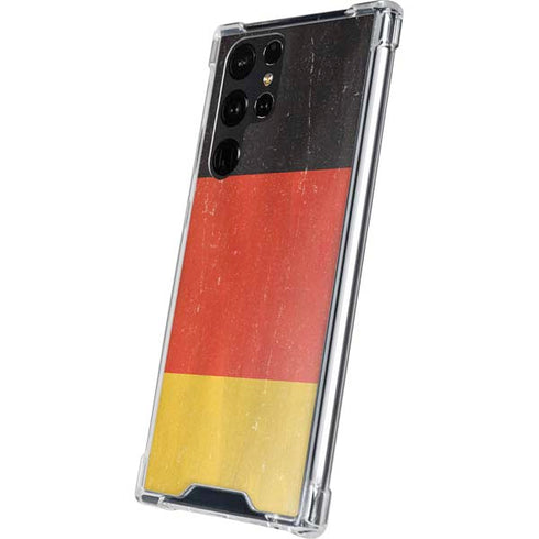 German Flag Distressed Galaxy S24 Ultra Clear Case