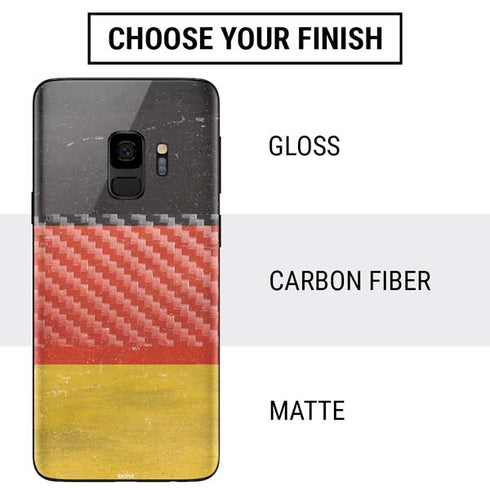 German Flag Distressed Galaxy S9 Skin