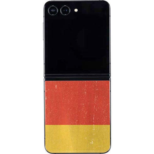 German Flag Distressed Galaxy Z Flip5 5G Skin