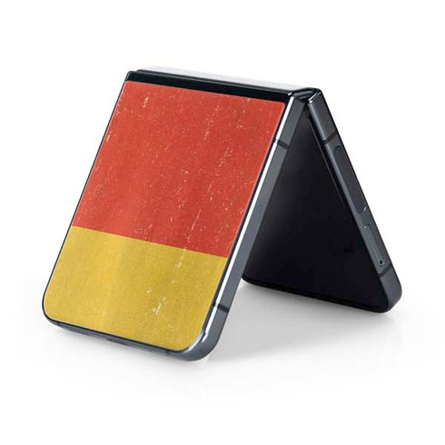 German Flag Distressed Galaxy Z Flip5 5G Skin