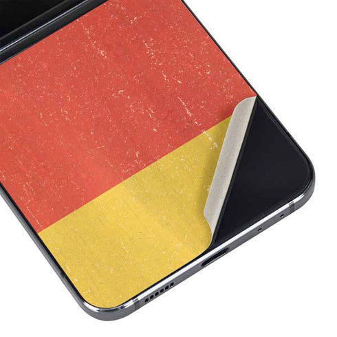 German Flag Distressed Galaxy Z Flip5 5G Skin