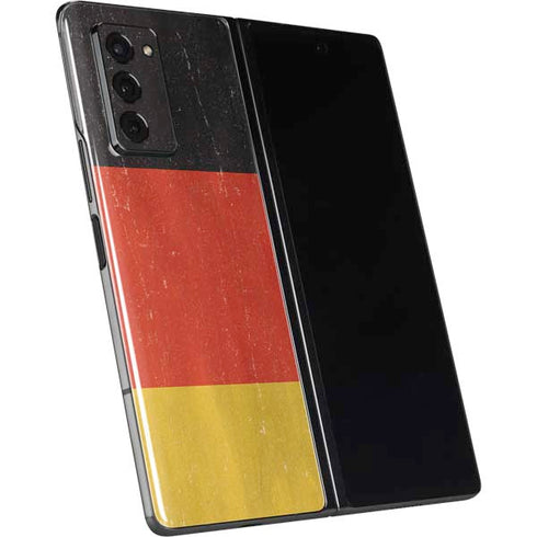 German Flag Distressed Galaxy Z Fold2 5G Skin