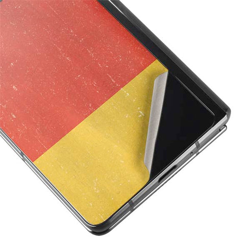 German Flag Distressed Galaxy Z Fold2 5G Skin