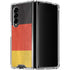German Flag Distressed Galaxy Z Fold4 5G Clear Case