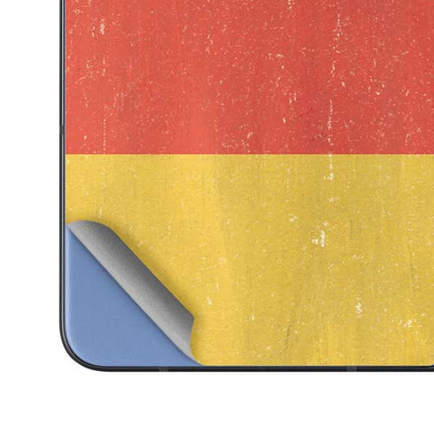 German Flag Distressed Galaxy Z Fold5 5G Skin
