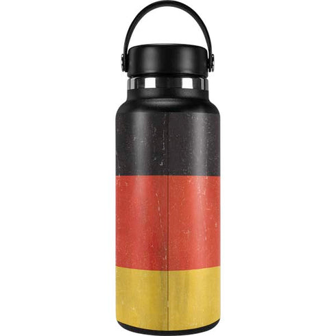 German Flag Distressed Hydro Flask 32oz Wide Mouth Skin