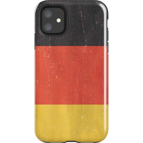 German Flag Distressed iPhone 11 Impact Case