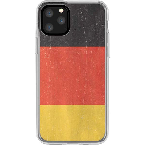 German Flag Distressed iPhone 11 Pro Clear Case